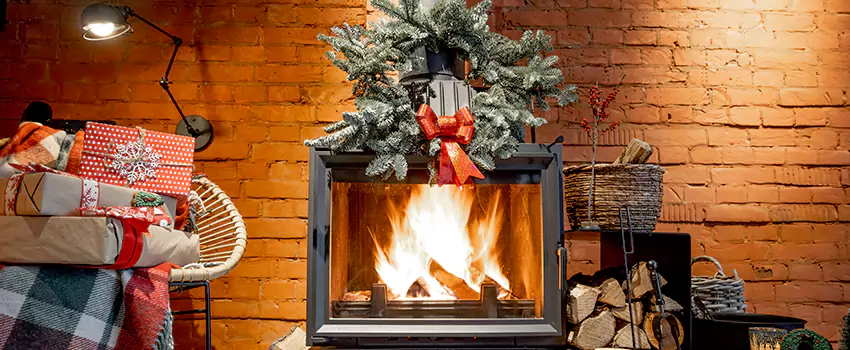Travis Industries Linear Gas Fireplace Installation in Pontiac, Michigan